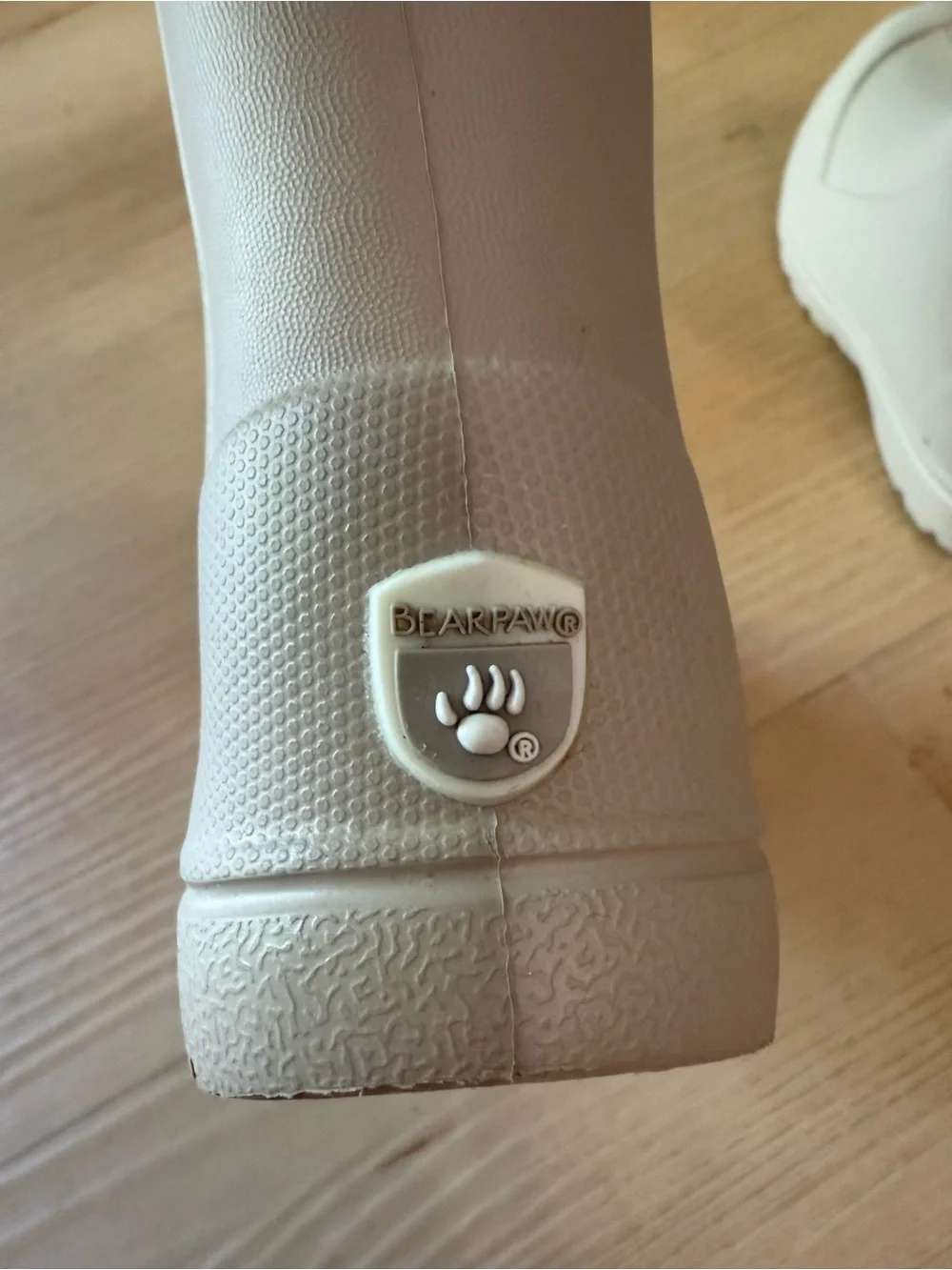 BearPaw Cream Kids' Waterproof Pull-On Boots